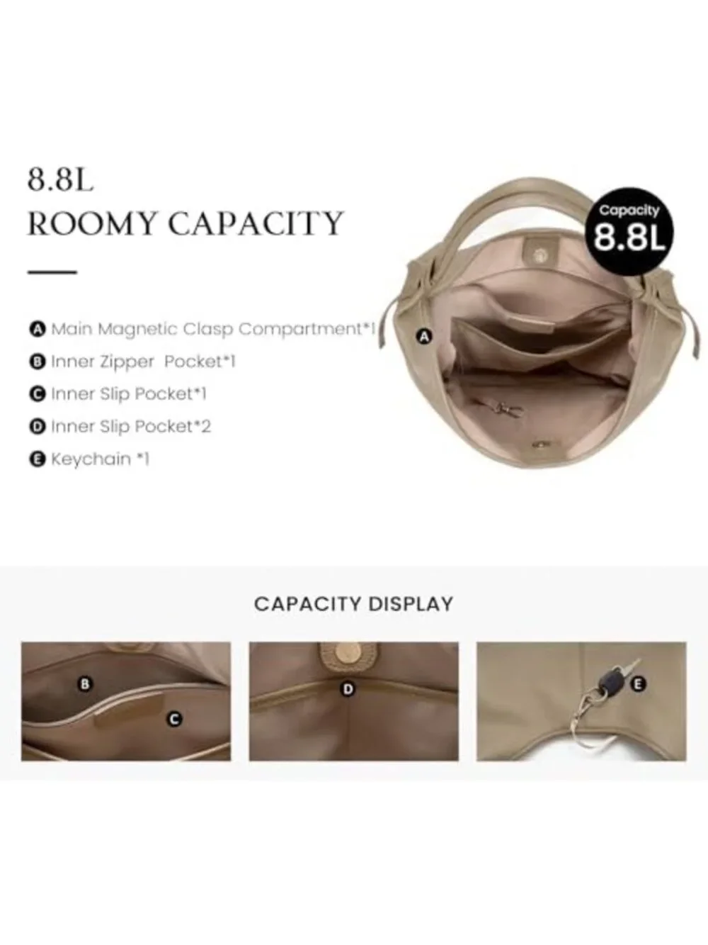 Genuine Leather Slouchy Hobo Bag for Women | Casual Chic Purse, Everyday Style